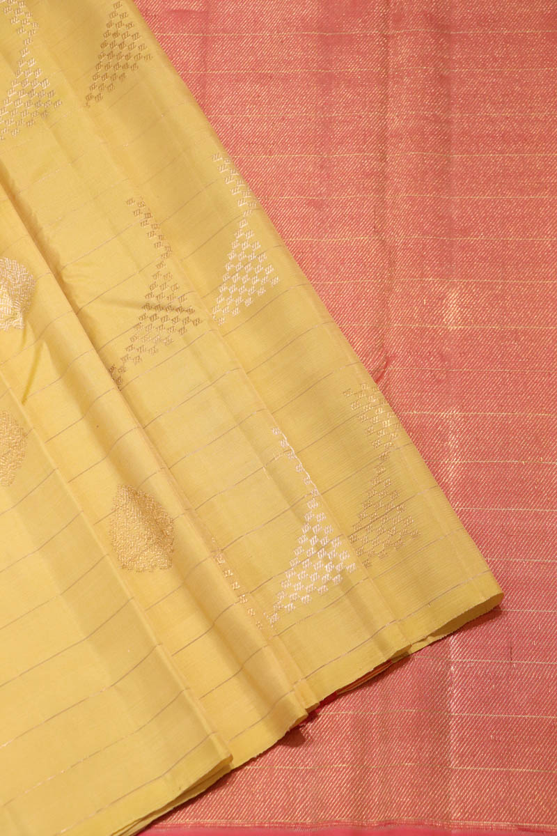 Designer Gold  & Silver Kanchipuram Silk Saree